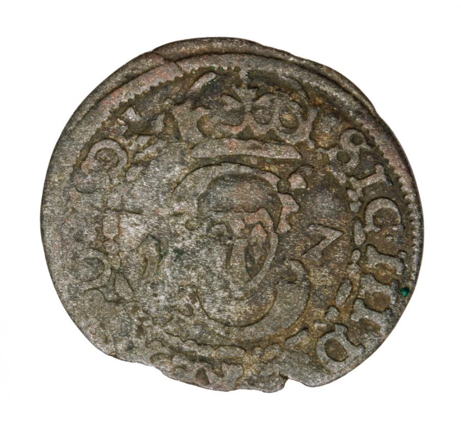 Szeląg 1617 Sigismond III Vasa Lituanie Vilnius