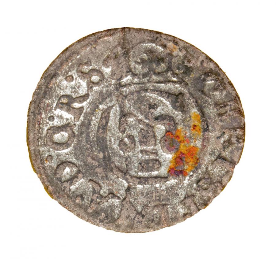 Szeląg 1647 Christina Vasa Livonie