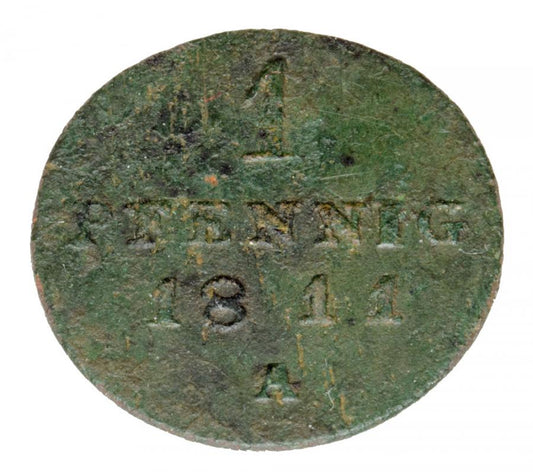 1 pfennig 1811 Frédéric Guillaume III Prusse Berlin