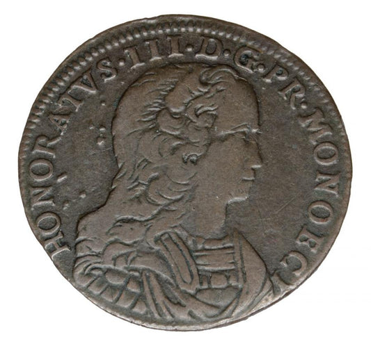 1 pezzetta 1734 Honorius III Grimaldi Monaco