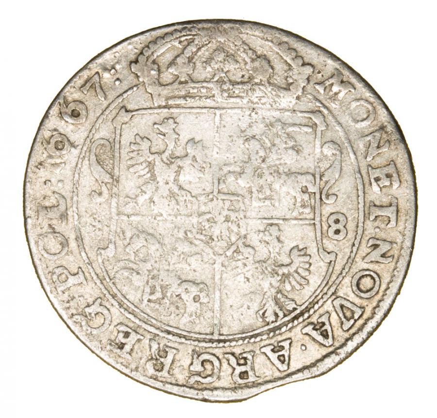 Ort 1667 John Casimir Pologne Bydgoszcz