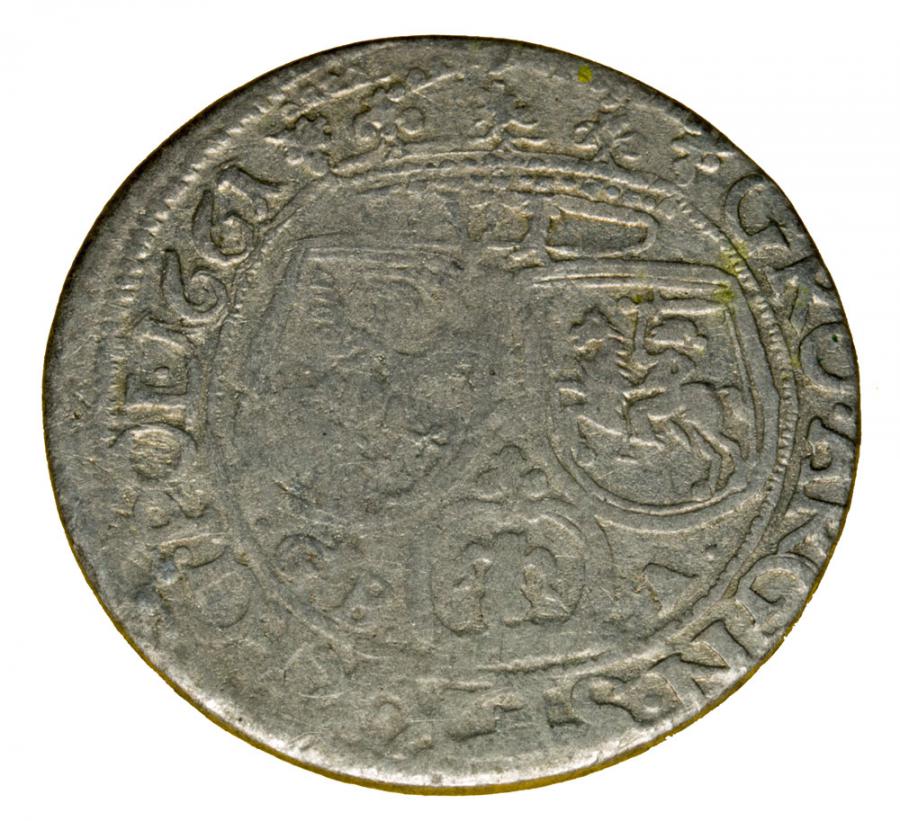 Szóstak 1661 Jan Kazimierz Pologne Lviv