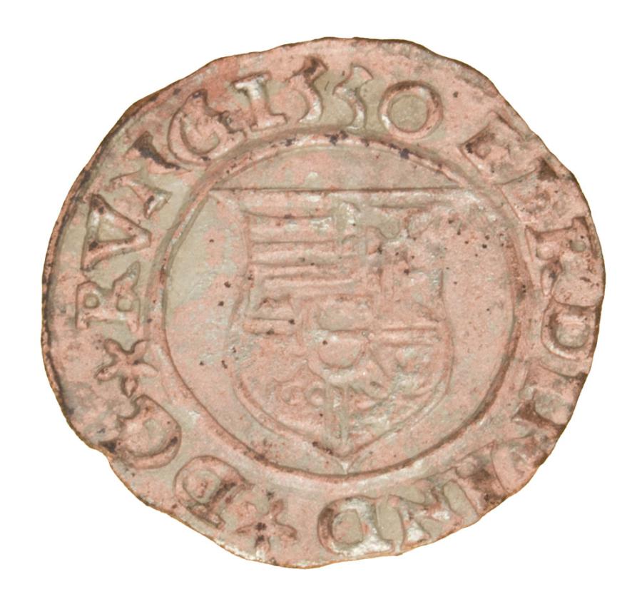 Denier de 1555 Ferdinand Ier de Habsbourg Hongrie