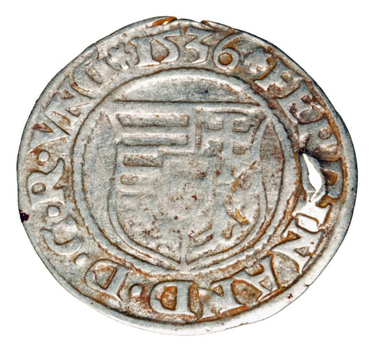 Denar 1536 Ferdinand Ier Habsbourg Hongrie Kremnica