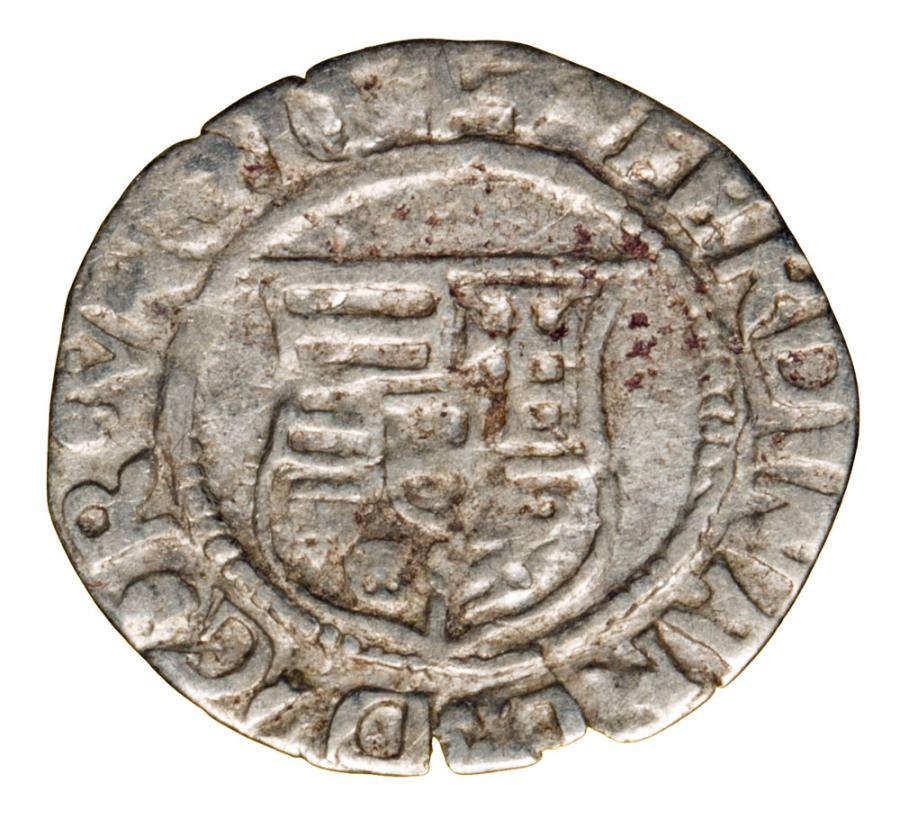 Denier 1544 Ferdinand Ier de Habsbourg Hongrie Kremnica