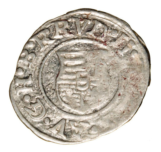 Denier 1589 Rodolphe II Habsbourg Hongrie Kremnica