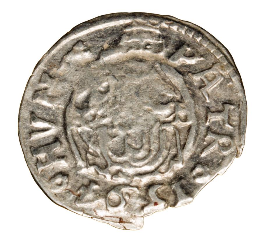 Denier 1594 Rodolphe II Habsbourg Hongrie Kremnica