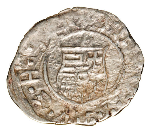 Denier 1598 Rudolf II Habsbourg Hongrie Kremnica
