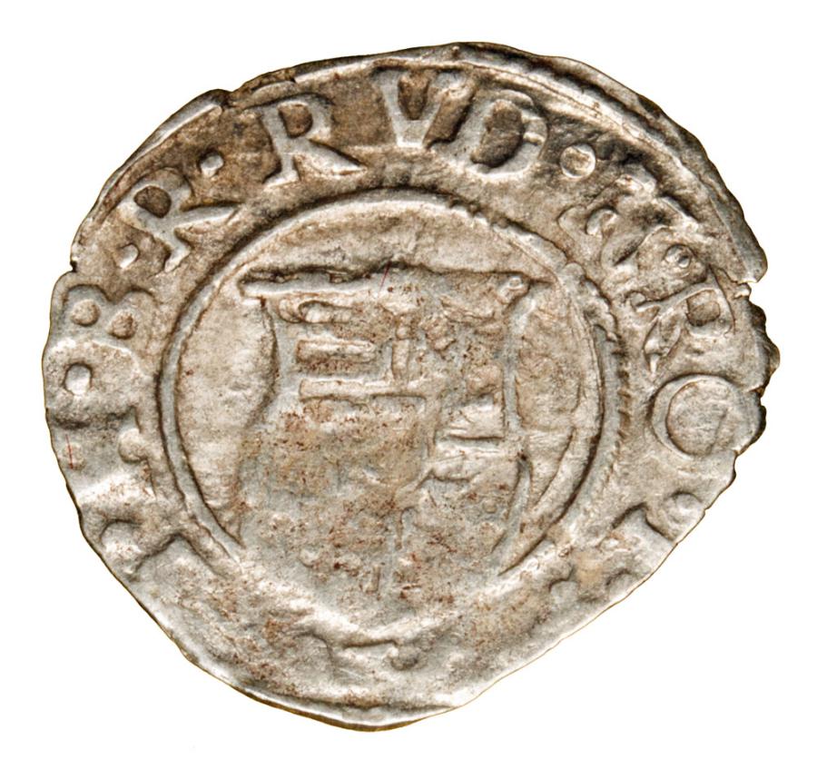 Denier 1599 Rodolphe II Habsbourg Hongrie Kremnica
