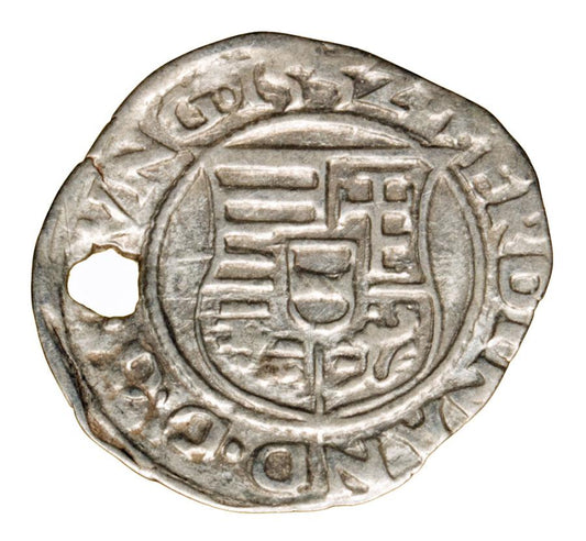Denier 1552 Ferdinand Ier de Habsbourg Hongrie Kremnica