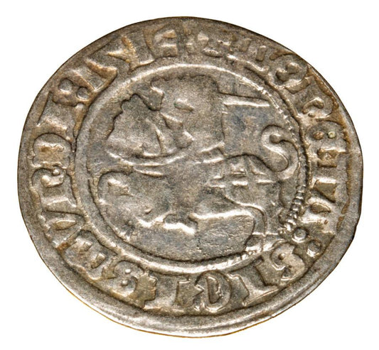 Demi-grosz 1514 Sigismond Ier de la Vieille Lituanie Vilnius