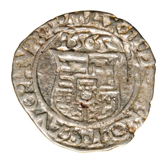 Denier 1565 Maximilien II Habsbourg Hongrie Kremnica