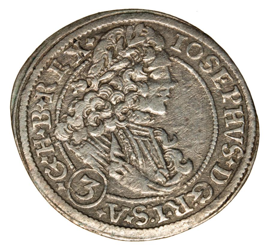 3 kreuzer 1711 Joseph Ier de Habsbourg Silésie Brzeg
