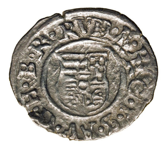 Denier 1592 Rodolphe II Habsbourg Hongrie Kremnica