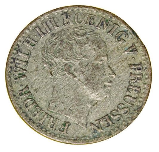 1/2 groschen en argent 1825 Frédéric-Guillaume III Prusse Berlin