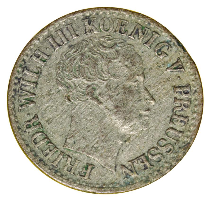 1/2 groschen en argent 1825 Frédéric-Guillaume III Prusse Berlin