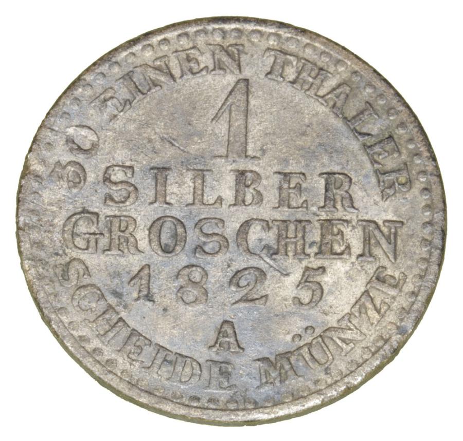 1 groschen en argent 1825 Frédéric-Guillaume III Prusse Berlin