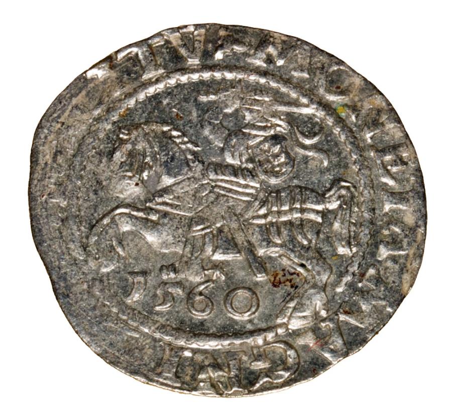 Demi-grosz 1560 Sigismond II Auguste Lituanie Vilnius