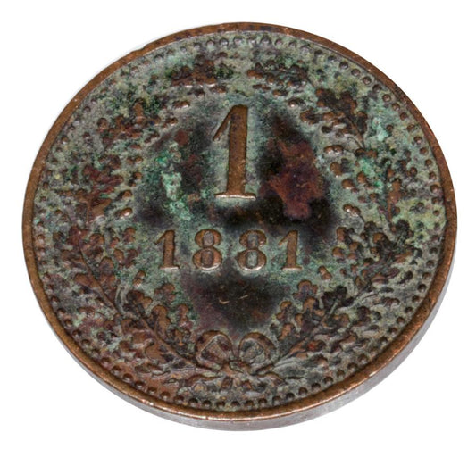 1 kreuzer 1861 François-Joseph Ier d'Autriche Vienne