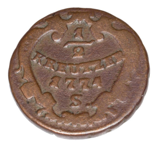 1/2 kreuzer 1774 Joseph II Habsbourg Autriche Smolnik