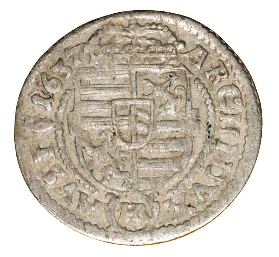 3 krajcary 1637 Ferdinand III Habsbourg Silésie Kłodzko