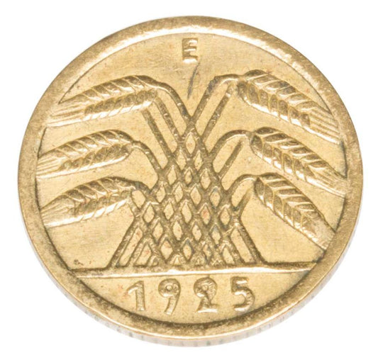 5 reichspfennig 1925 Allemagne Muldenhutten E