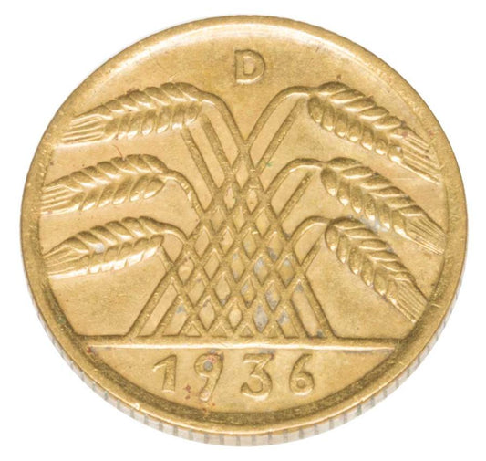 10 Reichspfennig 1936 Allemagne Munich D