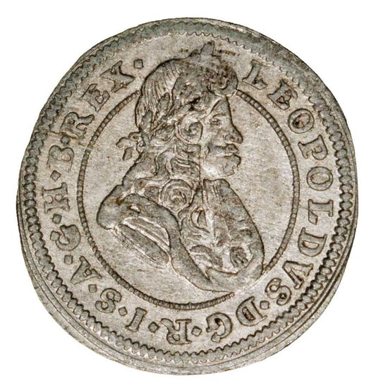 1 kreuzer 1700 Léopold Ier Habsbourg Silésie Opole