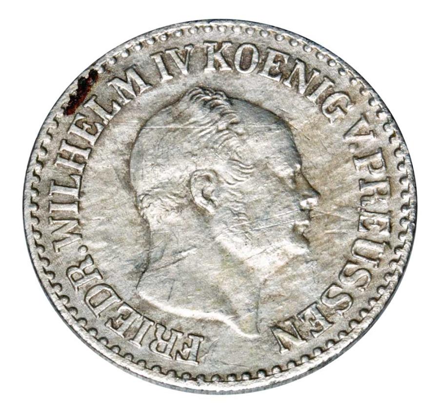 1 grosz d'argent 1855 Frédéric Guillaume IV Prusse Berlin A