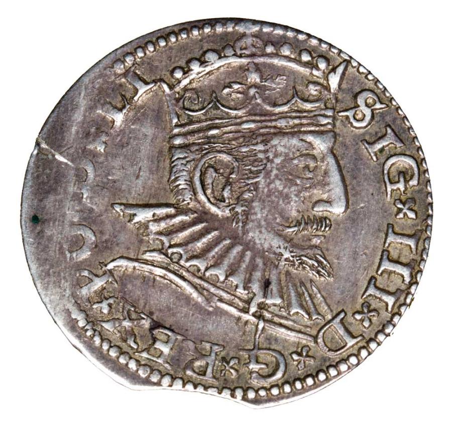 Trojak 1591 Sigismond III Vasa de Riga