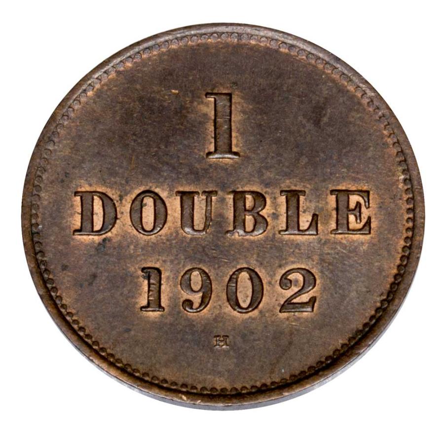 1 double 1902 Grande-Bretagne Guernesey Birmingham H
