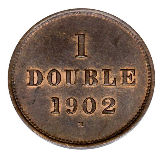 1 double 1902 Grande-Bretagne Guernesey Birmingham H