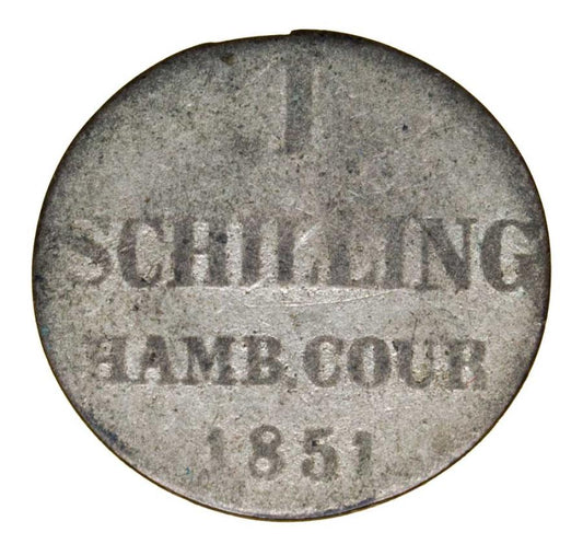 Schilling 1851 Allemagne Hambourg