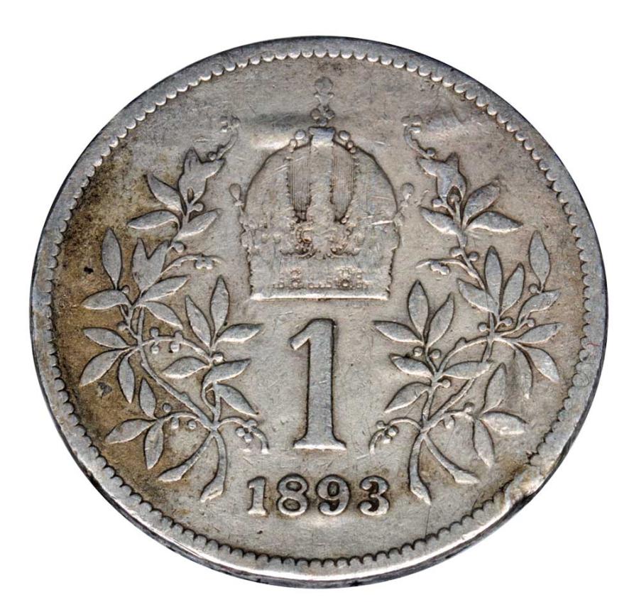 1 couronne 1893 François-Joseph Ier d'Autriche Vienne