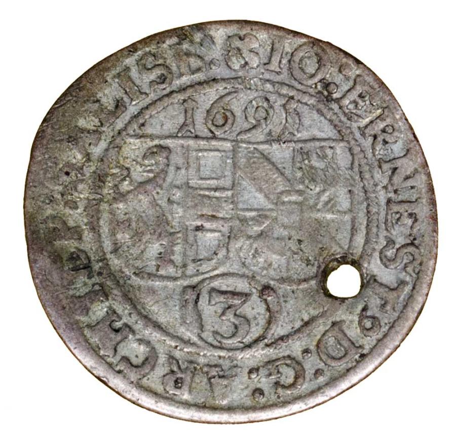 3 krajcary 1691 Jan Ernst von Thun Autriche Salzbourg