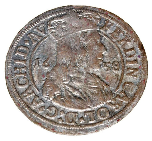 3 krajcary 1658 Ferdinand Charles Autriche Tyrol Hall