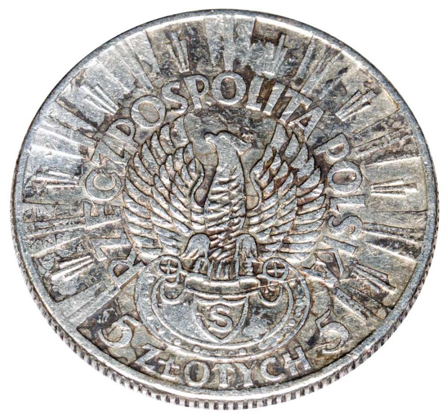 5 zloty 1934 Varsovie Aigle Légionnaire Józef Piłsudski