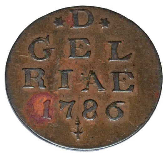 1 duit 1786 Harderwijk Gueldre