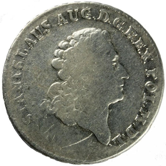 Pièce de deux zloty 1772 Stanisław August Poniatowski Varsovie