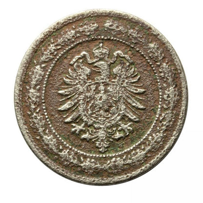 20 pfennig 1887 Frédéric-Guillaume II Allemagne Stuttgart