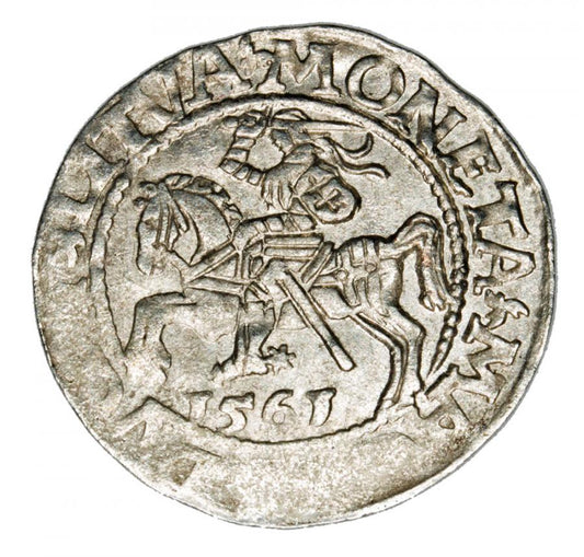 Demi-grosz 1561 Sigismond II Auguste Lituanie Vilnius