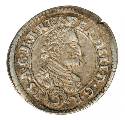 3 krajcary 1625 Ferdinand II Habsbourg Autriche Graz