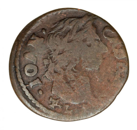 Szeląg 1661 Jan Kazimierz Pologne Ujazdów