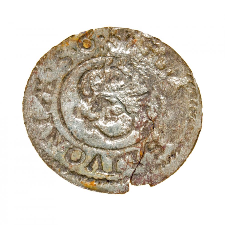 Szeląg 1656 Gustav II Adolphe de Livonie