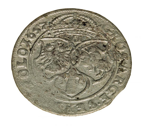 Szóstak 1657 Jan Kazimierz Pologne Cracovie