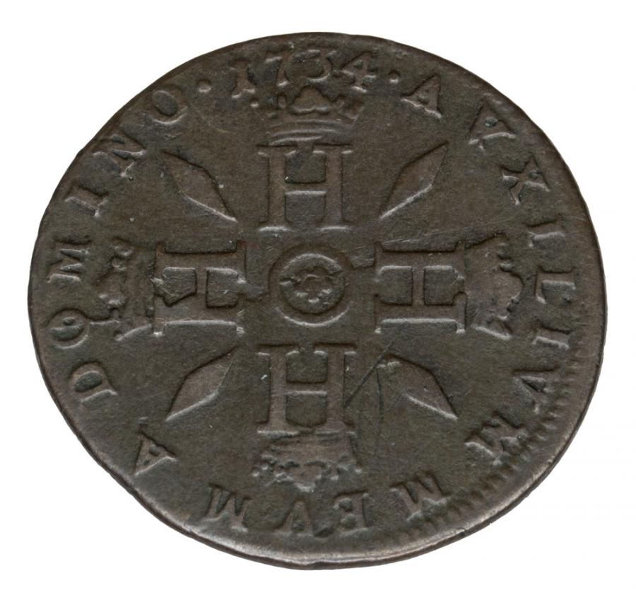 1 pezzetta 1734 Honorius III Grimaldi Monaco
