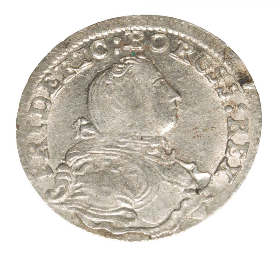3 krajcary 1754 Frédéric II le Grand de Prusse Wrocław