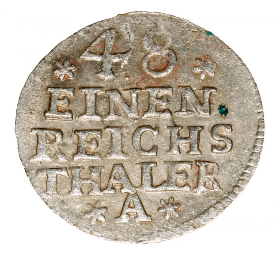 1/48 thaler 1756 Frédéric II le Grand Brandebourg Berlin A