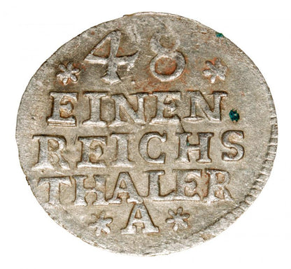 1/48 thaler 1756 Frédéric II le Grand Brandebourg Berlin A