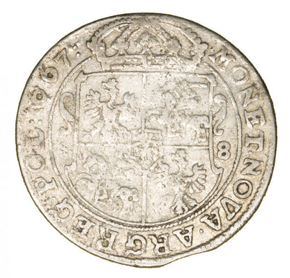 Ort 1667 John Casimir Pologne Bydgoszcz